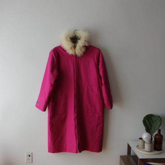 Vintage Pink Embroidered Long Coat - Picture 2 of 15